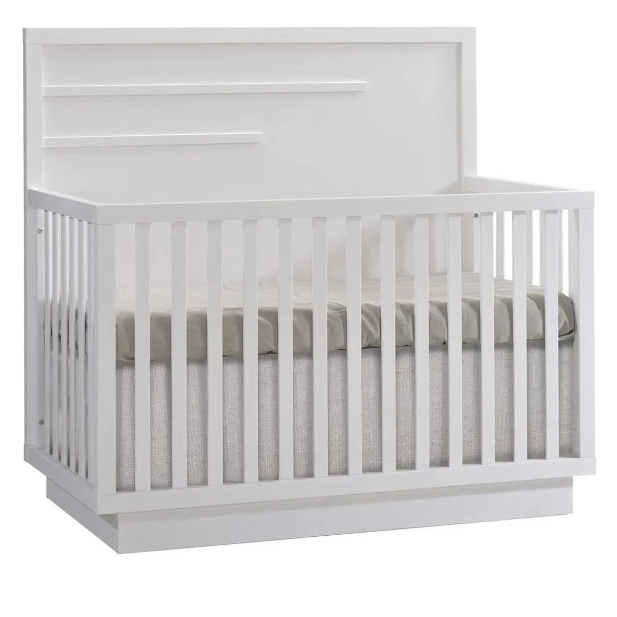Convertible Cribs-Natart Como 5-in-1 Crib with Horizontal Molding