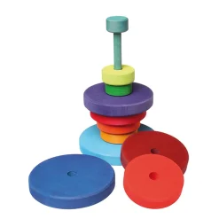 Wooden Toys|Play + Learn Toys-Grimm's Conical Tower - Multi-Coloured