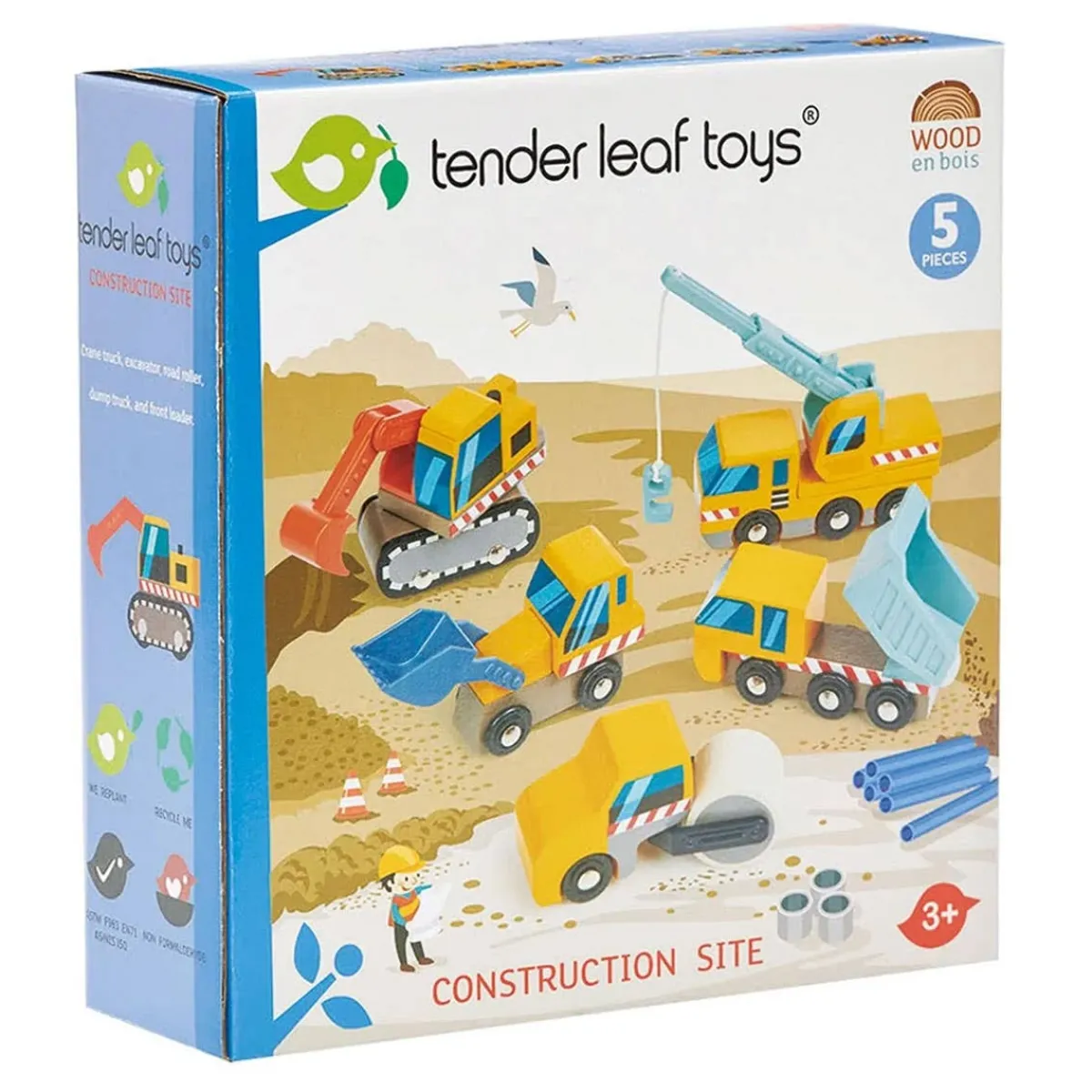 Cars + Trucks|Pretend Play-Tender Leaf Toys Construction Site