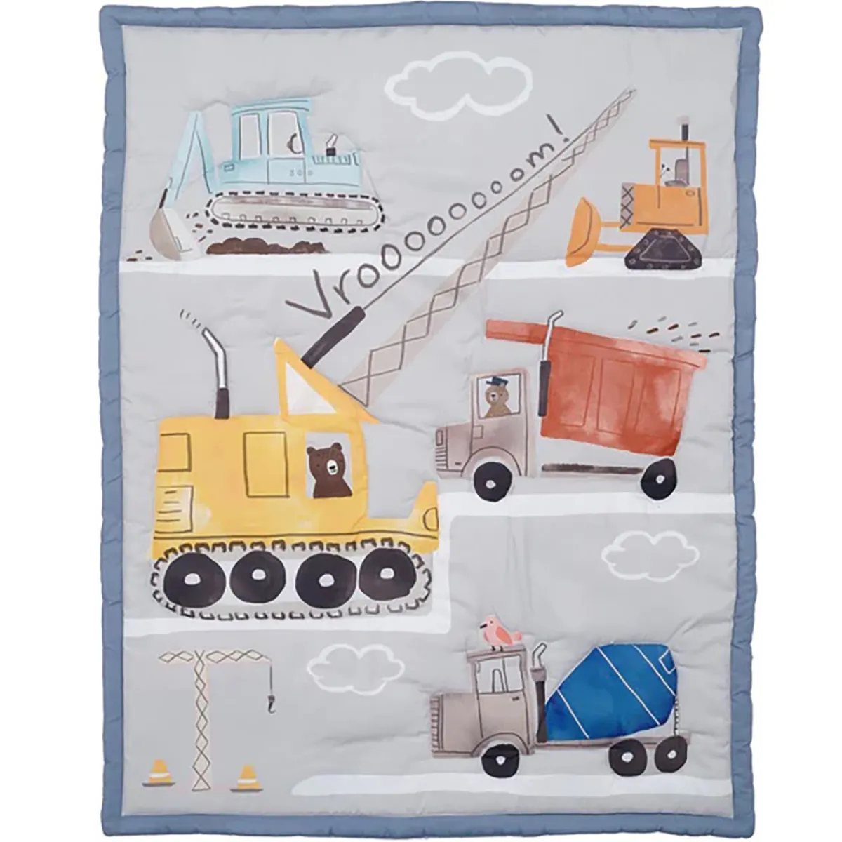 Crib Bedding Sets-Bedtime Original Construction Zone 3 Piece Crib Set