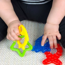 Teethers|Pacifiers + Clips-Baby Einstein Cool Critters Teether Toy Set