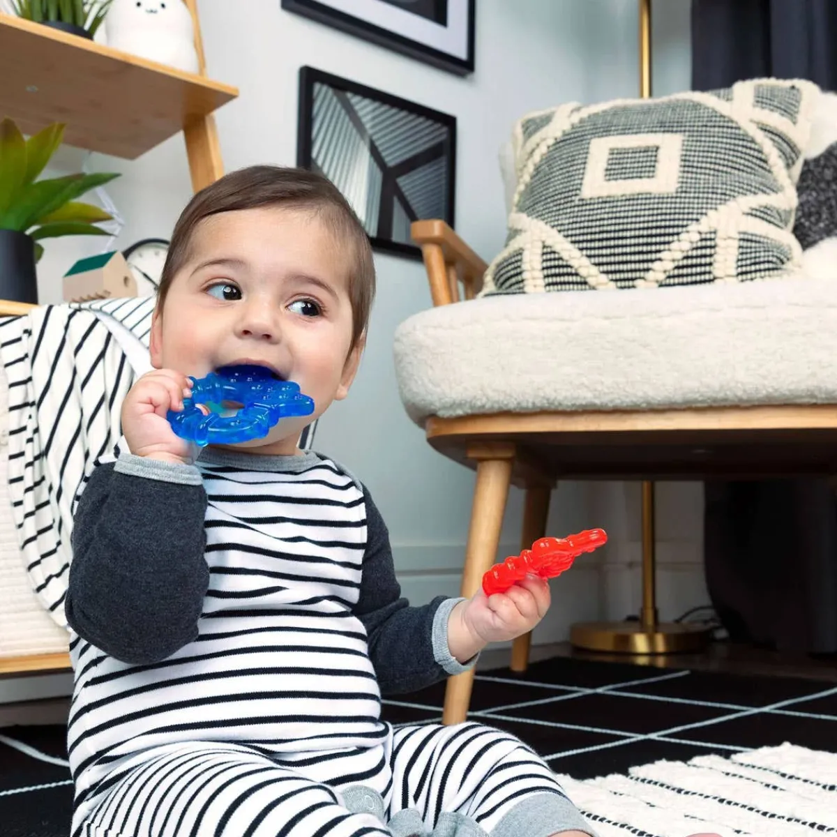 Teethers|Pacifiers + Clips-Baby Einstein Cool Critters Teether Toy Set