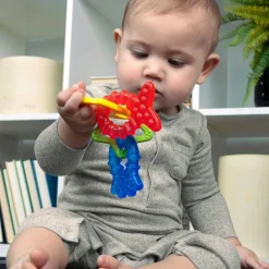 Teethers|Pacifiers + Clips-Baby Einstein Cool Critters Teether Toy Set