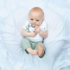 Teethers|Pacifiers + Clips-Green Sprouts Cool Ring Teether Clear