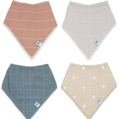 Bibs + Burps-Little Unicorn Cotton Muslin Bandana Bib (4 Pack)