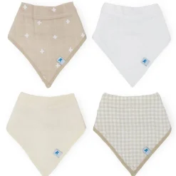Bibs + Burps-Little Unicorn Cotton Muslin Bandana Bib (4 Pack)