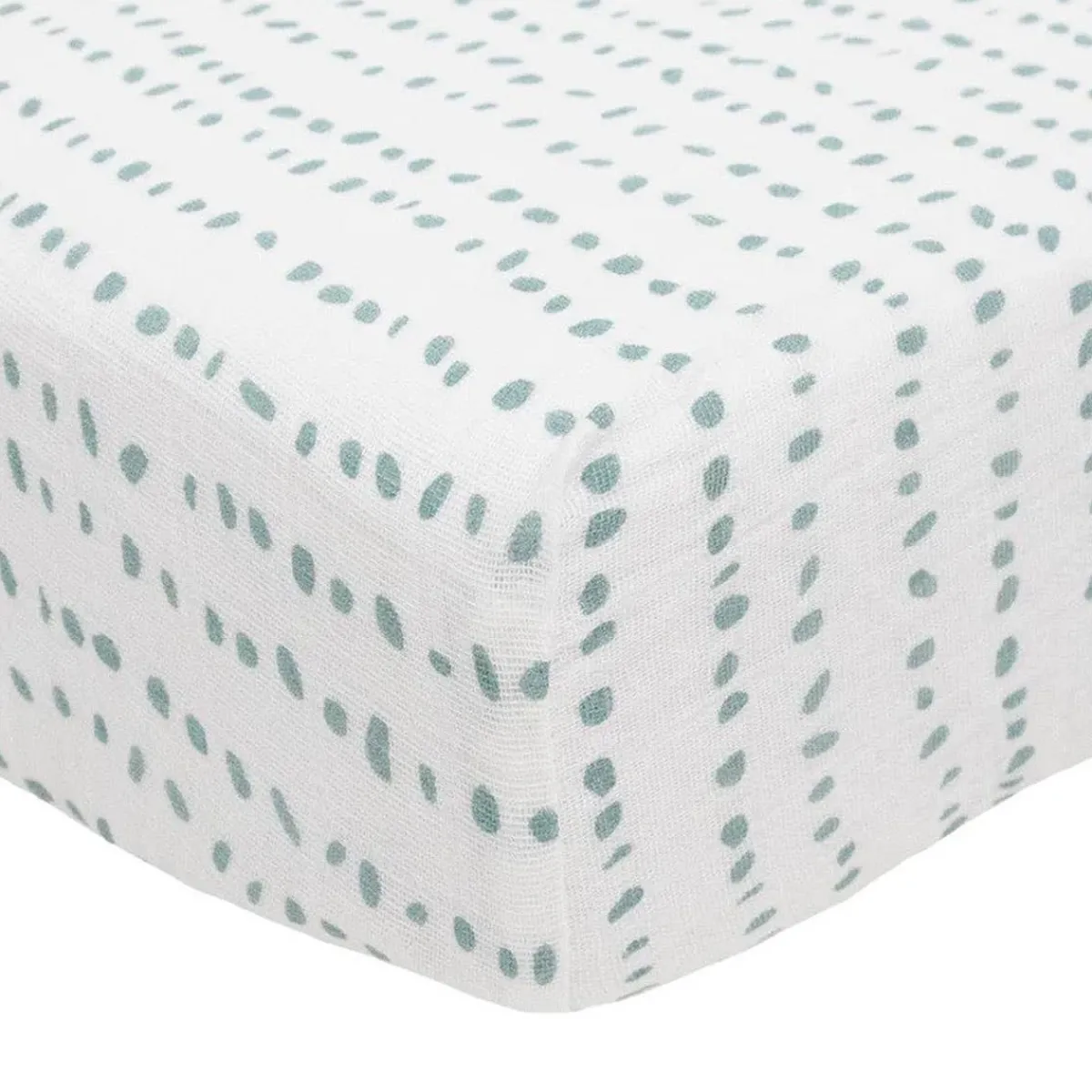 Crib Fitted Sheets-Little Unicorn Cotton Muslin Crib Sheet