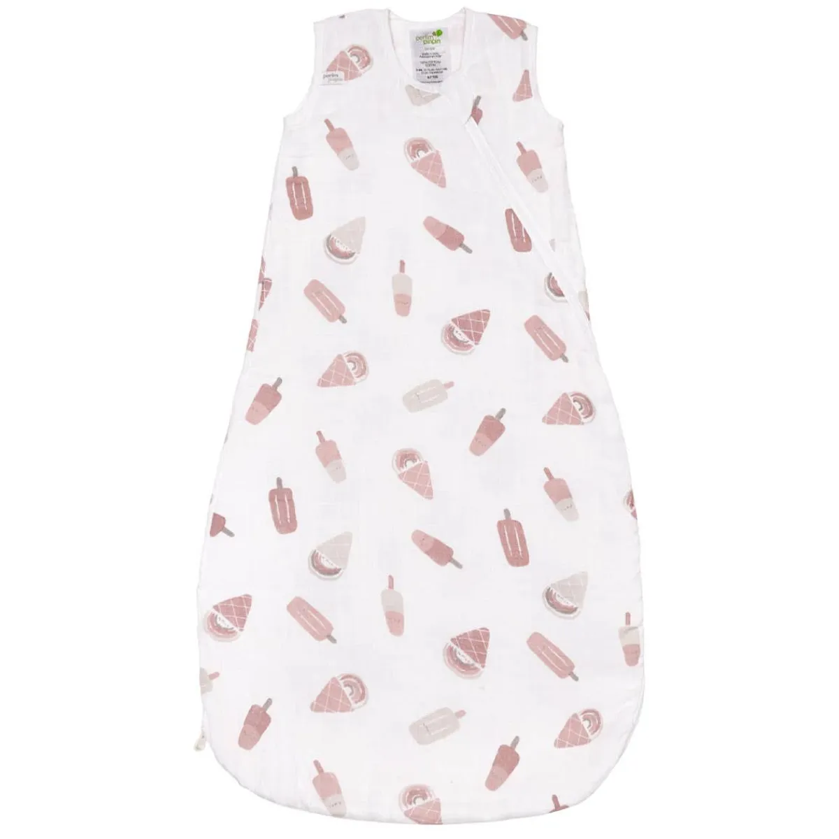 Sleep Sacks + Wraps-Perlimpinpin Cotton Muslin Sleep Bag (0.7 TOG)