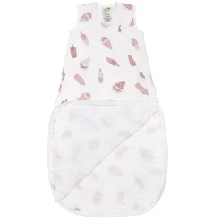 Sleep Sacks + Wraps-Perlimpinpin Cotton Muslin Sleep Bag (0.7 TOG)