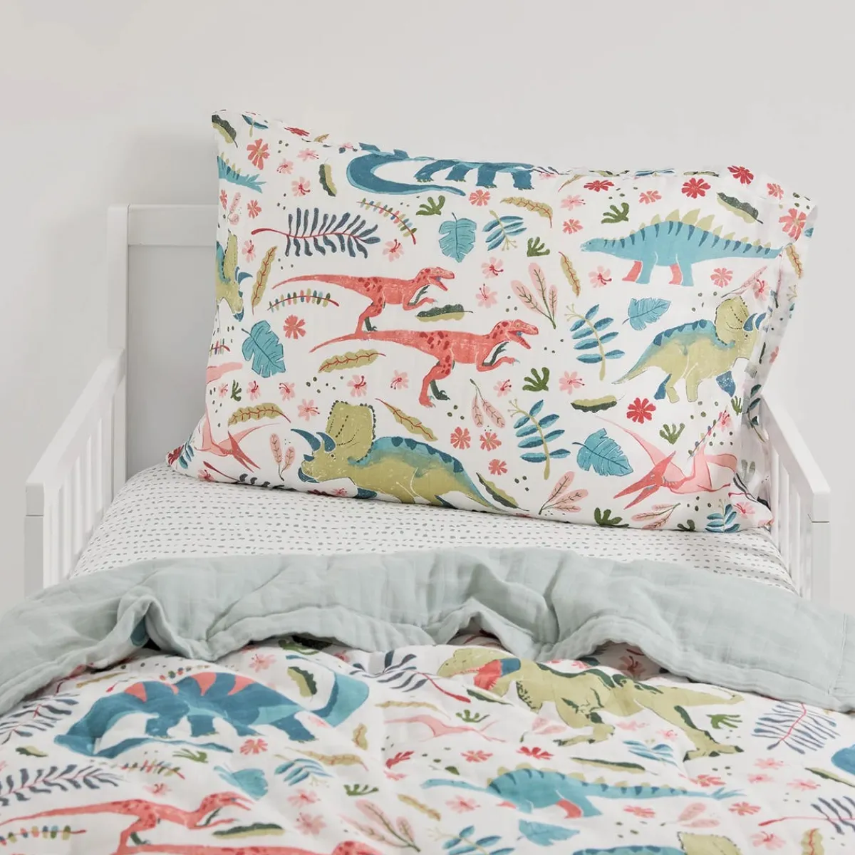 Kids Bedding-Little Unicorn Cotton Muslin Toddler Bedding Set