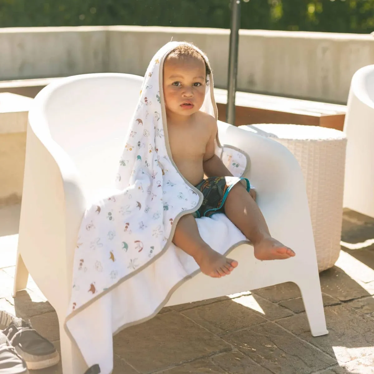 Towels + Cloths-Little Unicorn Cotton Toddler Hooded Towel