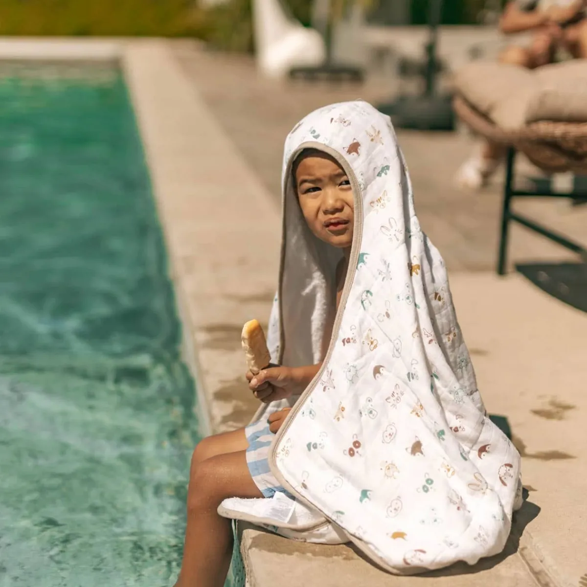 Towels + Cloths-Little Unicorn Cotton Toddler Hooded Towel