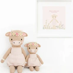 Knit Animals-cuddle + kind Cow Mini Knit Doll