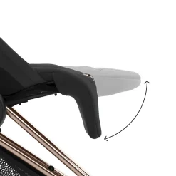 Travel Strollers-Cybex Coya Stroller (Rose Gold Frame)