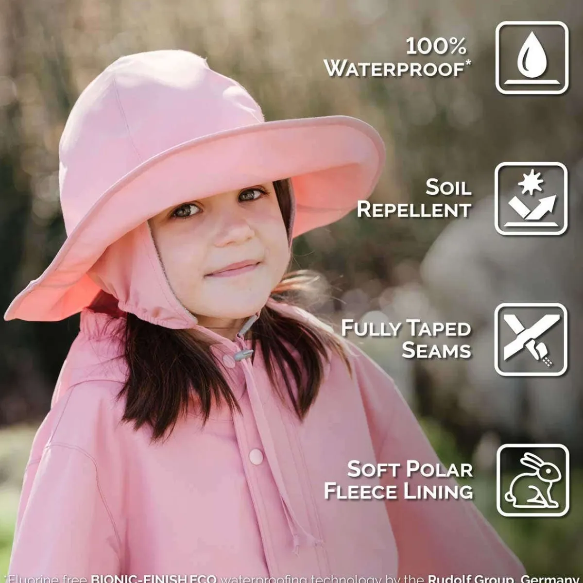 Kids Hats-Jan & Jul Cozy-Dry Rain Hat