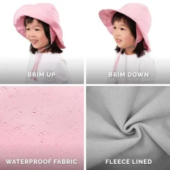 Kids Hats-Jan & Jul Cozy-Dry Rain Hat