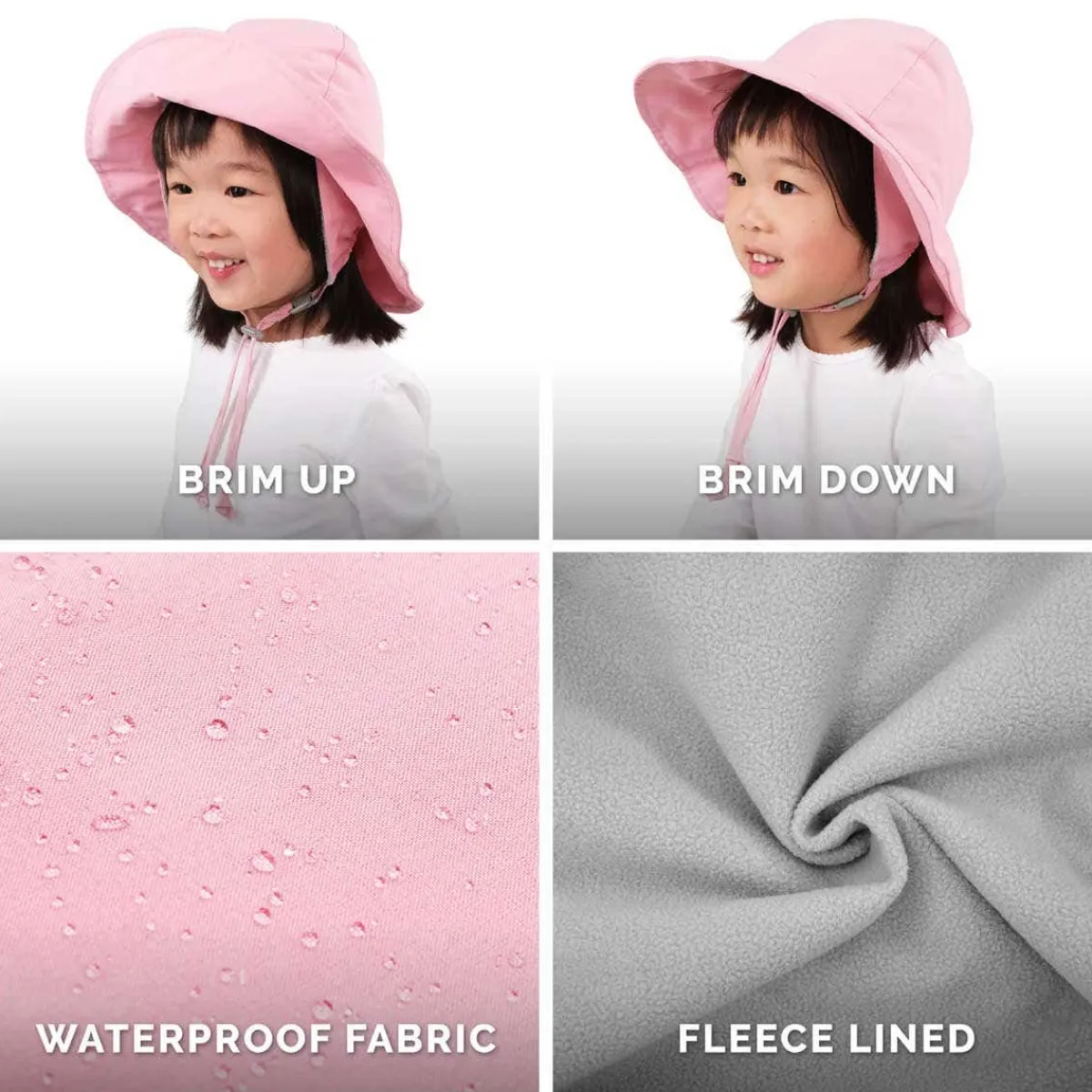 Kids Hats-Jan & Jul Cozy-Dry Rain Hat