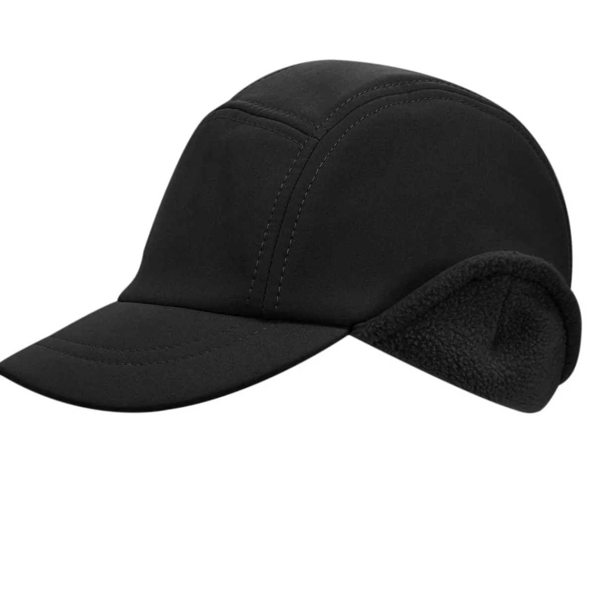 Winter Hats|Kids Hats-Jan & Jul Cozy-Dry Softshell Cap Black