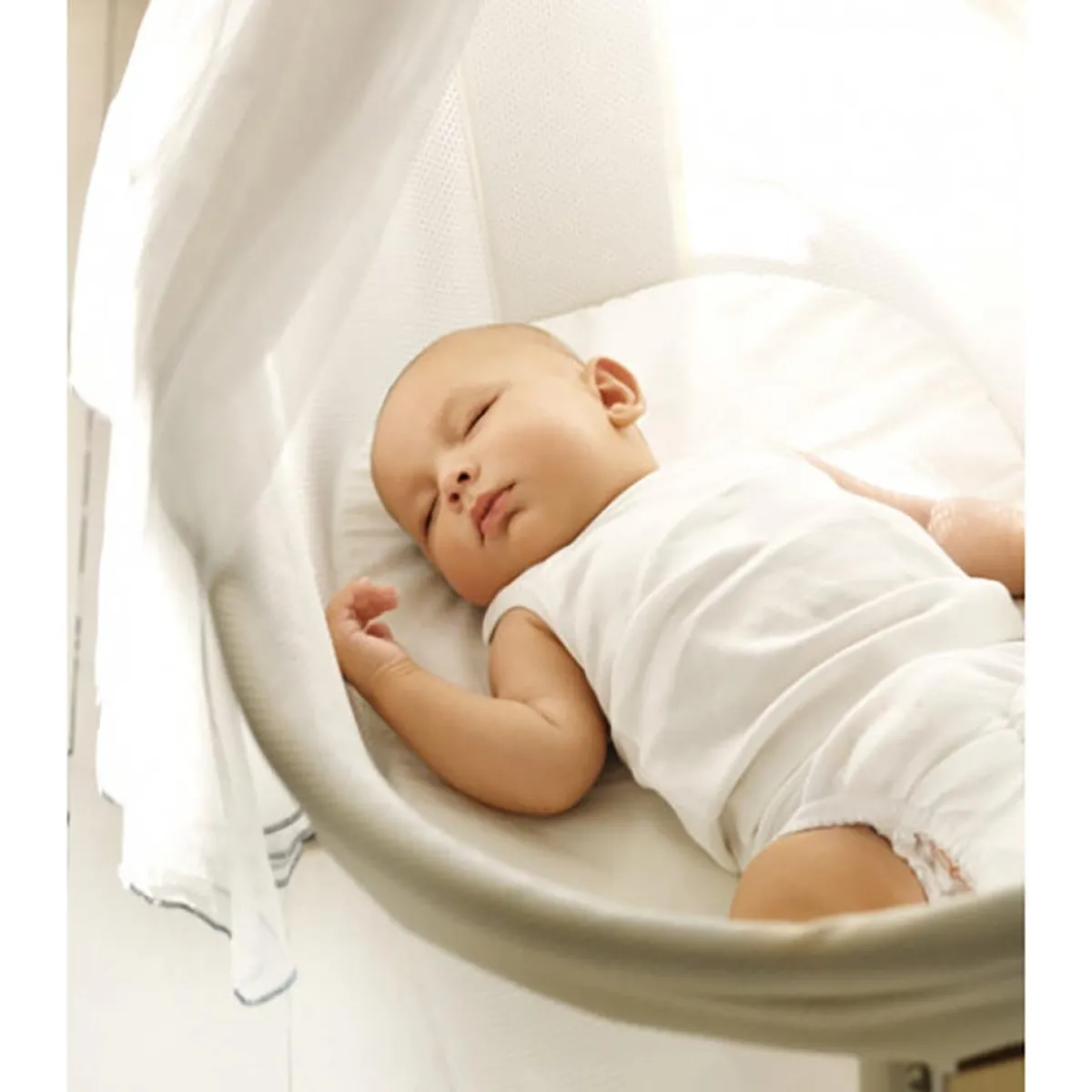 Bassinet Sheets-BABYBJÖRN Cradle Organic Fitted Sheet