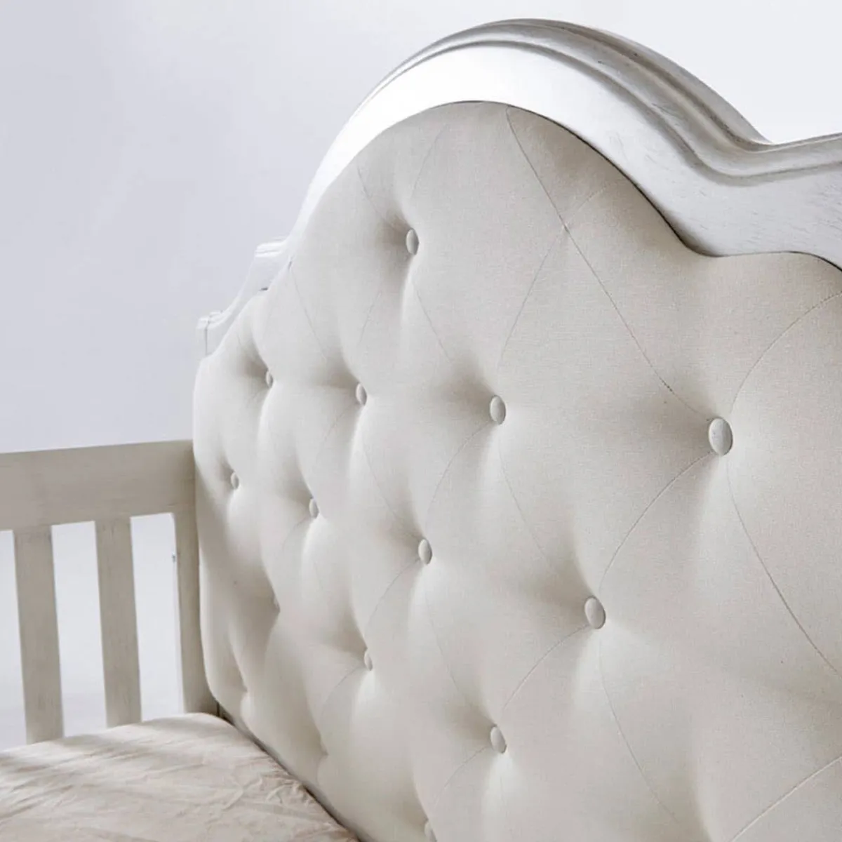 Convertible Cribs-Pali Cristallo Crib with Fabric Panel