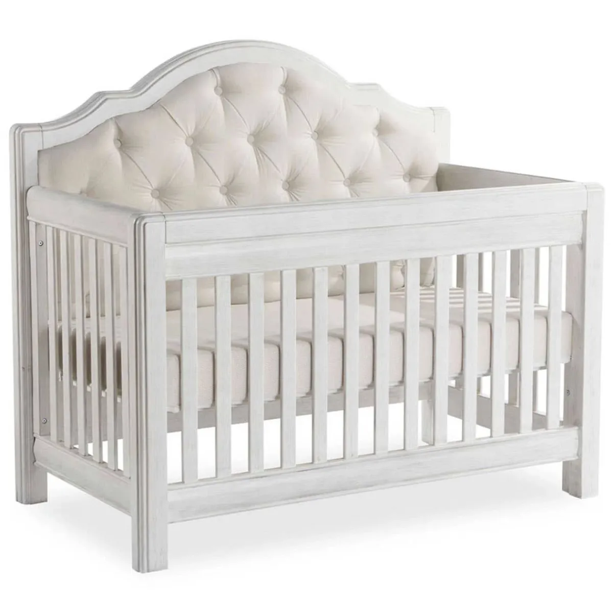 Convertible Cribs-Pali Cristallo Crib with Fabric Panel