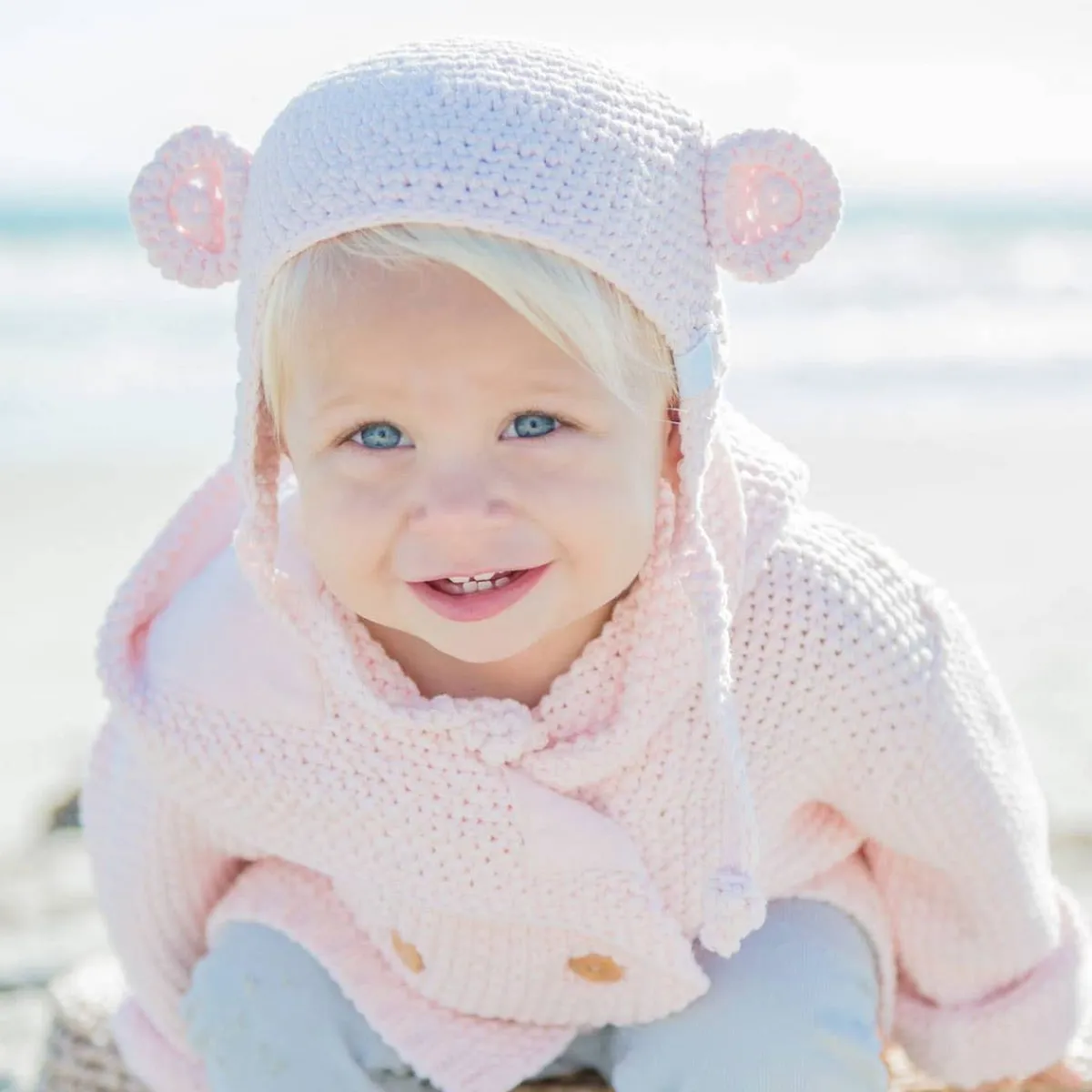 Winter Hats-Beba Bean Crochet - Bear Toque