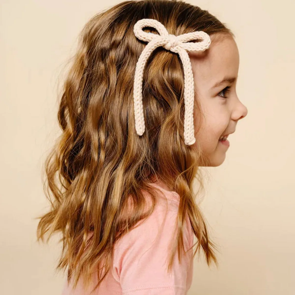 Hair Accessories-Lou Lou and Company Crochet Bow Sash Clip