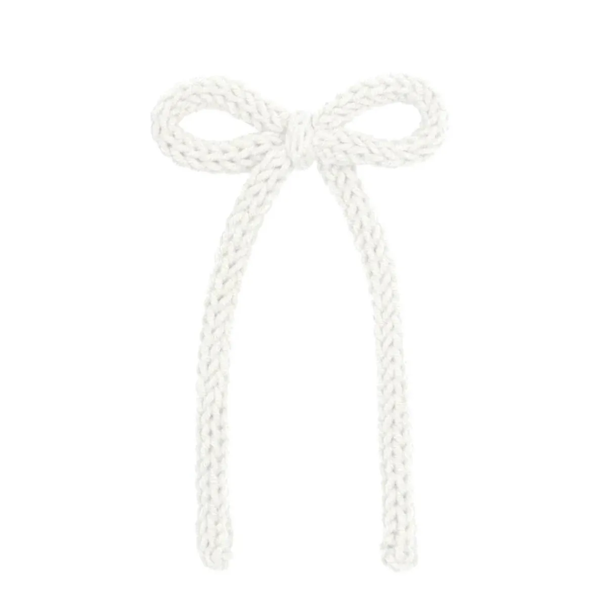 Hair Accessories-Lou Lou and Company Crochet Bow Sash Clip