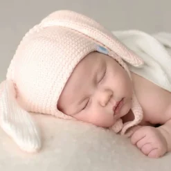 Winter Hats-Beba Bean Crochet Bunny Toque