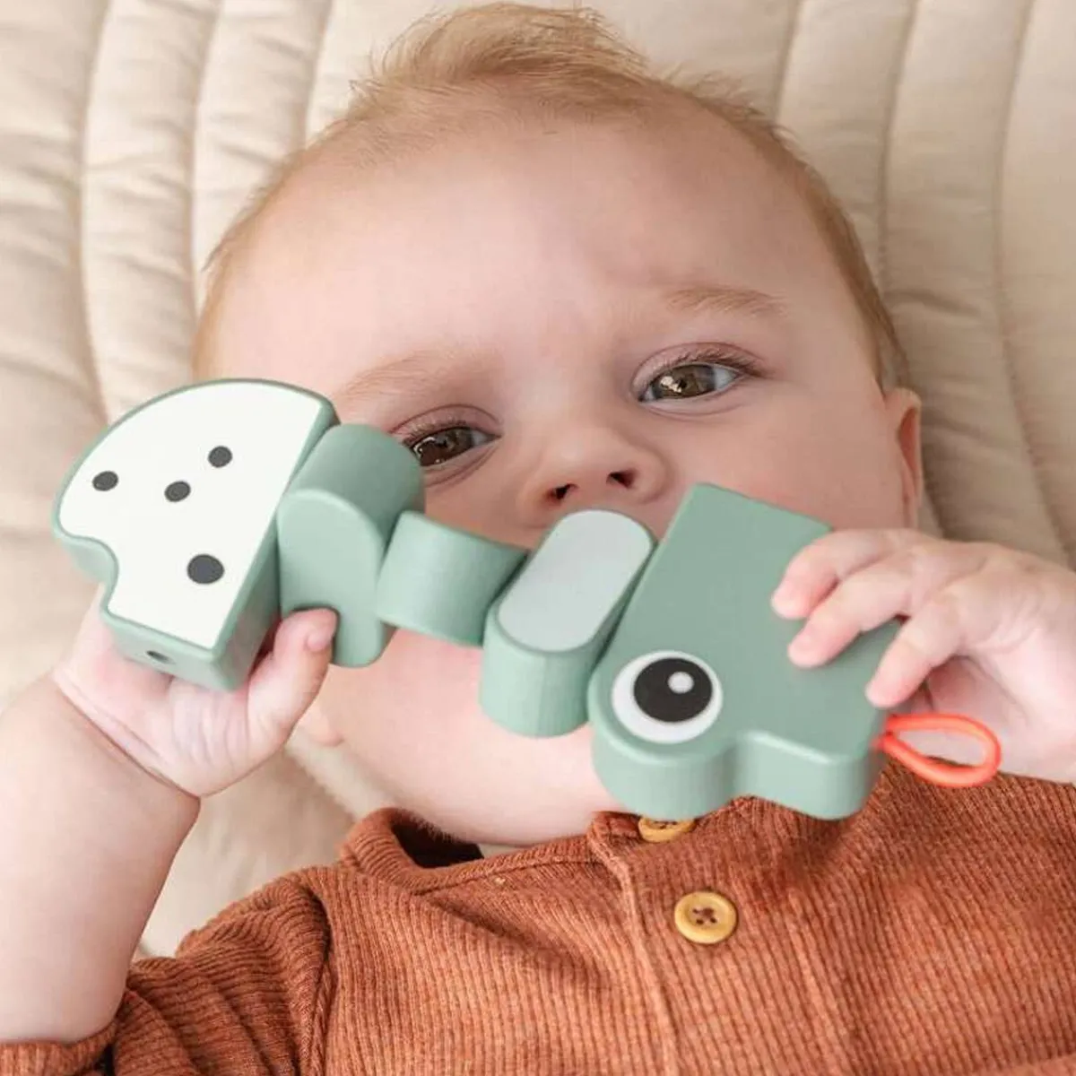 Wooden Toys|Play + Learn Toys-Done By Deer Croco Twist & Turn Toy