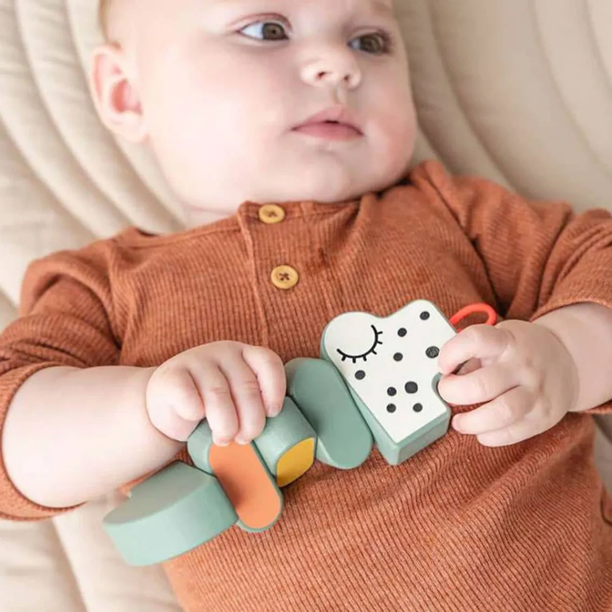 Wooden Toys|Play + Learn Toys-Done By Deer Croco Twist & Turn Toy