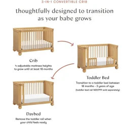 Convertible Cribs-Babyletto Crosby 3-in-1 Crib