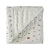 Kids Bedding|Blankets-Pehr Cross Quilt Blanket with Chambray Back