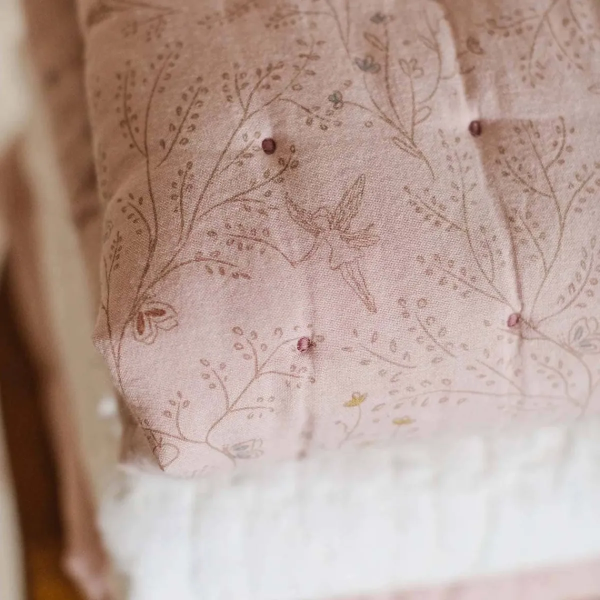 Kids Bedding|Blankets-Pehr Cross Quilt Blanket with Chambray Back