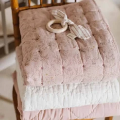 Kids Bedding|Blankets-Pehr Cross Quilt Blanket with Chambray Back