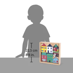 Wooden Toys-Janod Cross Roads Blocks