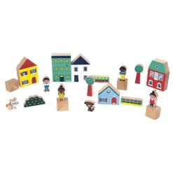 Wooden Toys-Janod Cross Roads Blocks