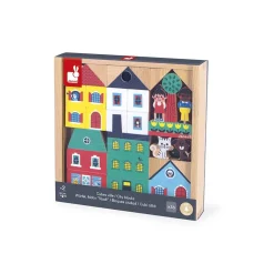 Wooden Toys-Janod Cross Roads Blocks