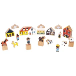 Wooden Toys-Janod Cross Roads Blocks