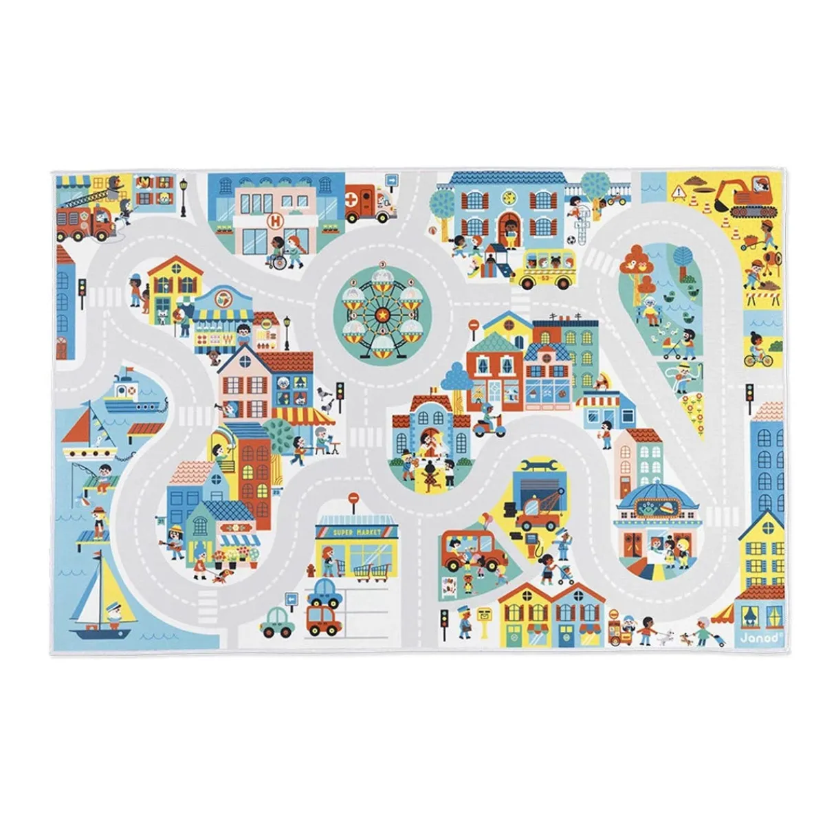 Rugs-Janod Cross Roads Play Mat