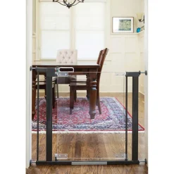 Baby Gates + Babyproofing-QDos Crystal Gate Pressure Mount