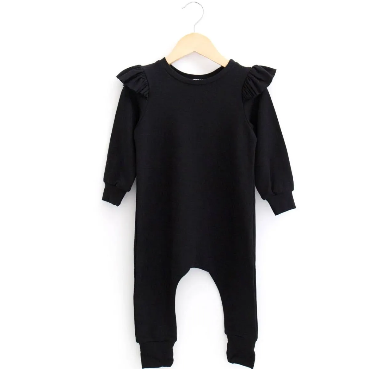 Rompers-Posh & Cozy Cynthia Romper (Toddler) Black