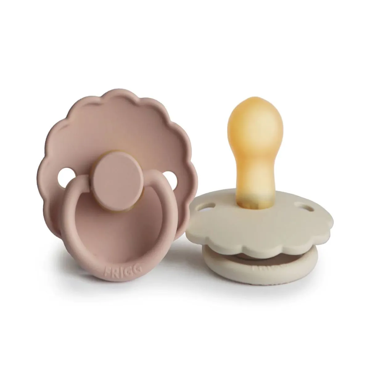 Pacifiers + Clips-FRIGG Daisy Natural Rubber Pacifier (2 Pack)