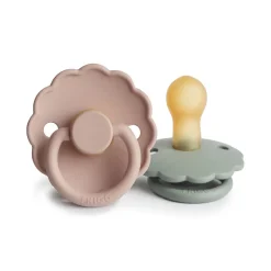 Pacifiers + Clips-FRIGG Daisy Natural Rubber Pacifier (2 Pack)