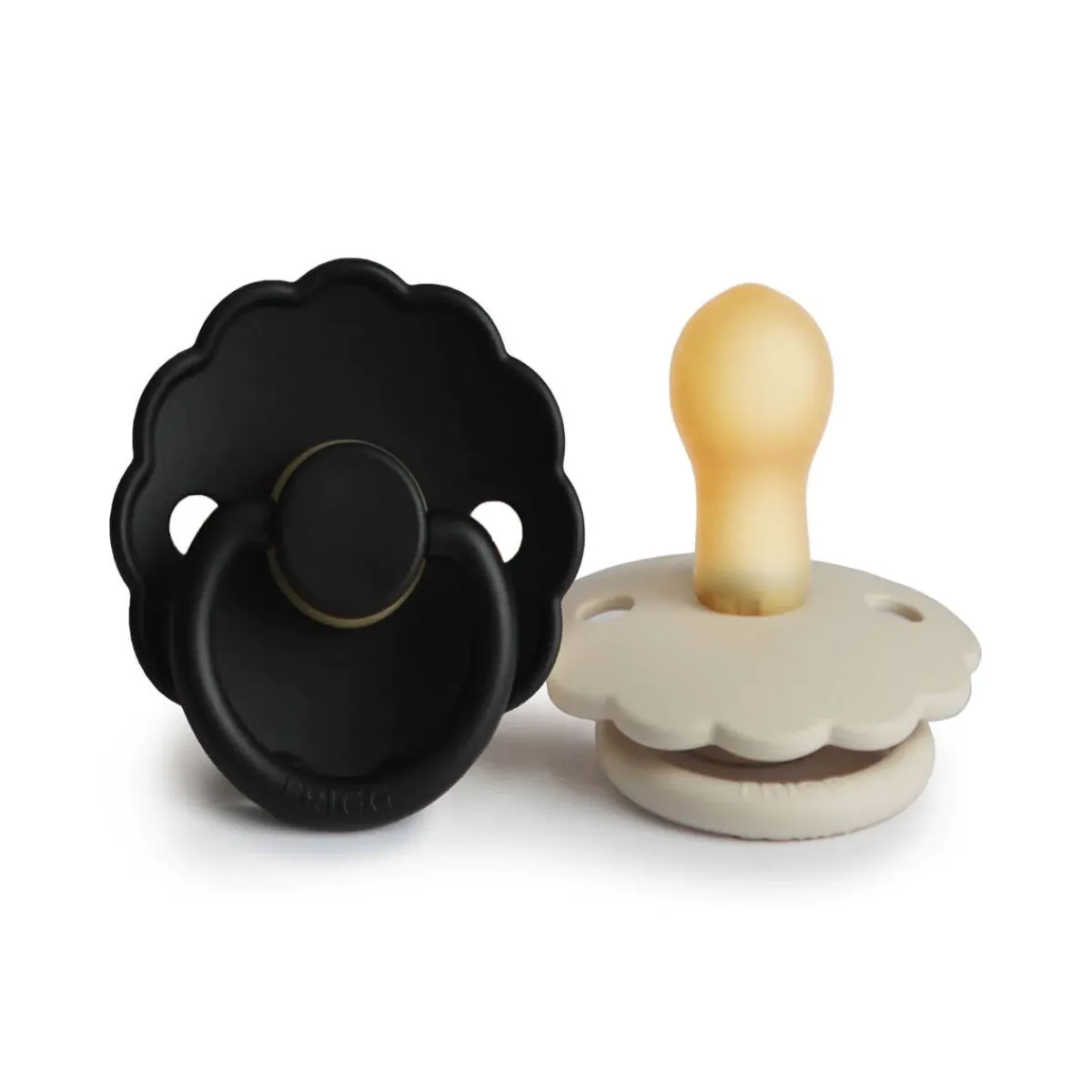 Pacifiers + Clips-FRIGG Daisy Natural Rubber Pacifier (2 Pack)