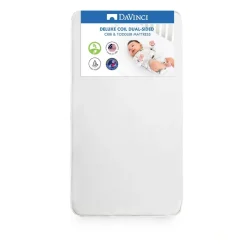 Crib Mattresses-DaVinci Deluxe Coil Dual-Sided Crib & Toddler Mattress