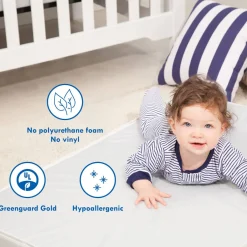 Crib Mattresses-DaVinci Deluxe Coil Dual-Sided Crib & Toddler Mattress