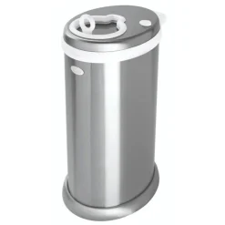 Diaper Pails-Ubbi Deluxe Diaper Pail (Metallic)