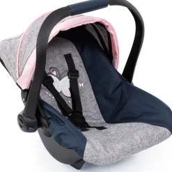 Pretend Play-Bayer Design Deluxe Doll Car Seat with Canopy Grey