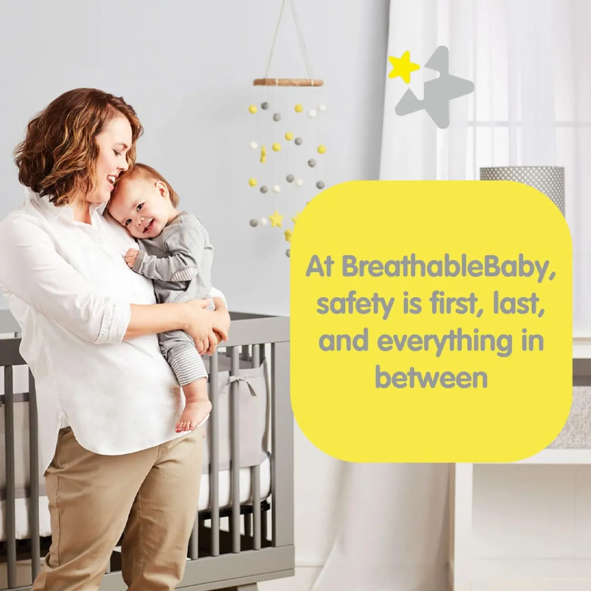 Crib Bumpers-BreathableBaby Deluxe Mesh Crib Liner